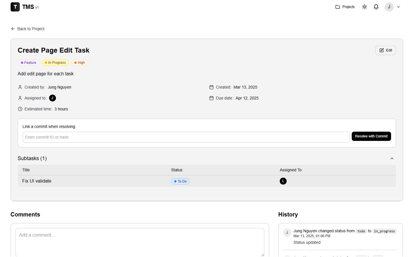 Task Details